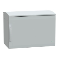 Табло за стоящ монтаж, полиестер PLAT отворен капак с козирка 500x750x420 IP44