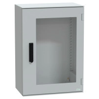 SCHNEIDER ELECTRIC Wall-mounting encl. polyester monobloc IP66 747x536x300mm 3p.lock glazed door