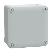 SCHNEIDER ELECTRIC ABS Industrial box Int.H105W105D55 Ext.H116W116D62 Opaque cover H10 IP66 IK07 RAL7035