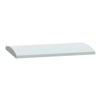 Полиестерна козирка за PLA табло W500xD320 mm - RAL7035