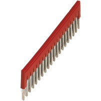 SCHNEIDER ELECTRIC Terminal Block, Linergy, plugin bridge jumper, for 6.2mm wide blocks, 20 points, red
