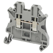 SCHNEIDER ELECTRIC Terminal block, Linergy TR, grey, 2.5mm², passthrough, 2 points