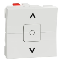 SCHNEIDER ELECTRIC 3 Shutter control, New Unica, 3 positions, 6A, 2M, untreated, IP4X, white