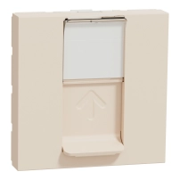 Информац. розетка-2мод., крем RJ45 single outlet Cat 5 UTP 2mod