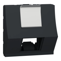 Капачка за RJ45, New unica, 2 модула, антрацит