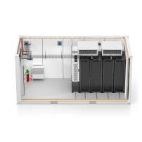 All In One ISO Container 14kW Easy 4 rack overhead fan 400V