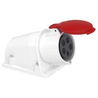 Контакт за стена 32А 3Р+N+Е IP44 82221 PKF32W435