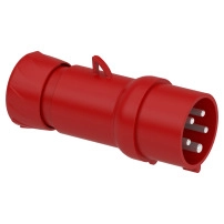 SCHNEIDER ELECTRIC PratiKa wander plug, straight, 16A, 3P+N+E, 380..415V AC, IP44