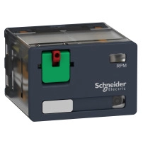 Power relay 15A 4CO lock LED 24V AC