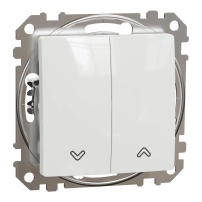 SCHNEIDER ELECTRIC Ключ за ролетни щори Sedna 10AX, бял