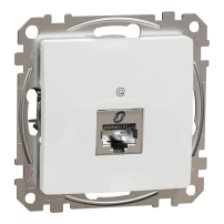 SCHNEIDER ELECTRIC DATA Outlet CAT 5E STP, Sedna, RJ45, White