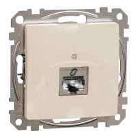 Изход за данни CAT 6A STP, RJ45, крем