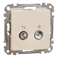TV/R конектор 4db, Sedna, крем