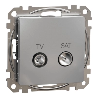 TV/SAT розетка 4db, Sedna, алуминий