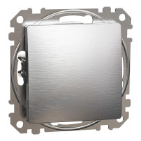 1-way switch 10AX Brushed Alu impr