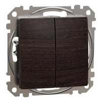 double 2-way switch 10AX Wood Wenge impr