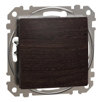 1-way Push-Button 10A Wood Wenge impr