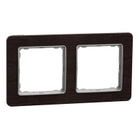 Frame 2 gang Wood Wenge impression