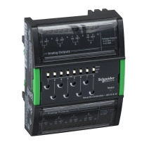 Централен I/O модул, SpaceLogic, 8 аналогови изхода за напрежение/ток, превключватели за ръчно управление/превключване