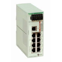 SCHNEIDER ELECTRIC Network switch, Modicon Networking, basic managed, 8 ports for copper