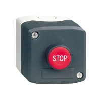 SCHNEIDER ELECTRIC Control station - plastic, 1 green button Ø22, spring return, 1NO