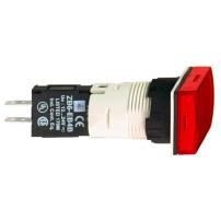 Pilot Light plast square red LED 12V