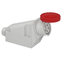 Индустриален контакт за стенен монтаж, Mureva PK, 125A, 3P+E, 220V, IP67