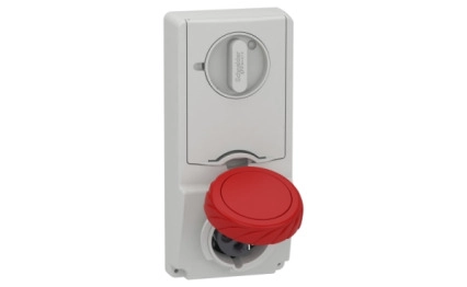 Индустриален контакт с блокировка, Mureva PK, монтаж в табло, 16A, 3P+N+E, 400V, IP65