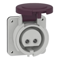 Индустриален контакт за монтаж в табло, Mureva PK, прав, 32A, 3P, 40…50V, IP44