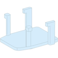 Fixing kit, PrismaSeT P, for front plate support frame