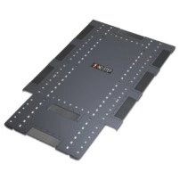 NetShelter SX 48U 600 мм широки перфорирани разделени врати черни