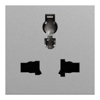 Еднопол. ключ-1м.One-way switch 10A 1module, Антрацит