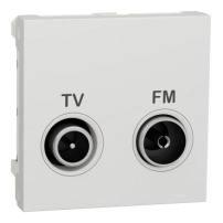 Четворна розетка RJ45, кат. 5 UTP 45x90