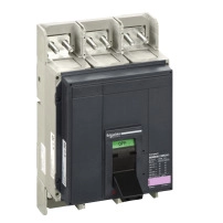 Авт. прекъсвач, ComPact NS1000H, 70kA/415VAC, 1000A, изваждаем, електрическо управление, без изключващо у-во, 3P