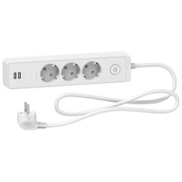 Разклонител 3 Гнезда & 2 USB 1.5M Антрацит