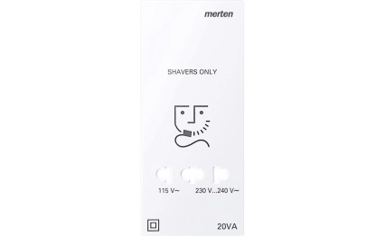 Центр. плоча, Merten System M, за TAE/Audio/USB, активно бяло