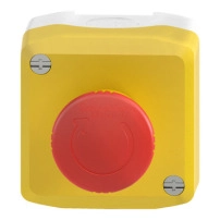 SCHNEIDER ELECTRIC Control station, 1 red mushroom push button Ø40, key release, 2NC