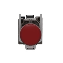 SCHNEIDER ELECTRIC Pilot light, metal, green, 22mm, universal LED, plain lens, 110..120V AC