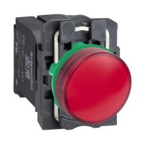 SCHNEIDER ELECTRIC Сигнална лампа, бяла, Ø22mm, BA9s 220..240V