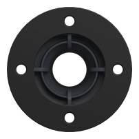Plastic fixing plate in grey