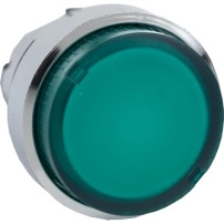 SCHNEIDER ELECTRIC Illuminated pushbutton head, flush, spring return, blue, for BA9s bulb, 22mm