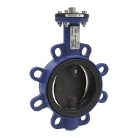 VF208W Butterfly Valve, 2-Way, DN125, Wafer Flanged, Zinc Plated Disc, EPDM Liner, Kvs 1025 m?/h, Max ?P 600 kPa