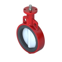 VF299W 2-Way Low Pressure Butterfly Valve, DN250, Wafer Flanged, Nylon Disc, Kvs 9063 m?/h, Max ?P 350 kPa