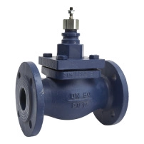 VGS211F Globe Valve for Steam upto 200 °C, 2-Way, Flanged, DN50, Kvs 32 m?/h, Stainless Steel Trim, Stem Down Closed.