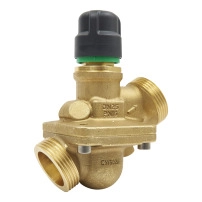 SpaceLogic VP229E PIBCV (PICV), 2-Way, PN16, DN25, G1-? Ext. Thread, Std Flow: 0.34…1.7 m?/h (…0.47 l/s), No PT plugs