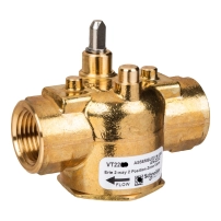 Erie Zone Valve, 2-Way, PN16, DN15 (1/2"), Rp Thread, Kvs 2.2 m?/h (Cv 2.5), Pop-Top Actuator Connection, Brass Body