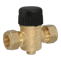 VZ219C Zone Valve, 2-Way, PN16, DN15, 15mm O/D Compression, Kvs 0.4 m?/h, 5.5 mm Stroke.