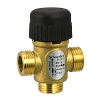 VZ319E Zone Valve, 3-Way, PN16, DN15, G1/2 External Thread, Kvs 1.6 m?/h, 5.5 mm Stroke.