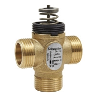 VZ319E Zone Valve, 3-Way, PN16, DN20, G3/4 External Thread, Kvs 2.5 m?/h, 5.5 mm Stroke.