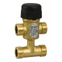 VZ419E Zone Valve, 3-Way with Bypass, PN16, DN15, G1/2 External Thread, Kvs 0.6 m?/h, 5.5 mm Stroke.